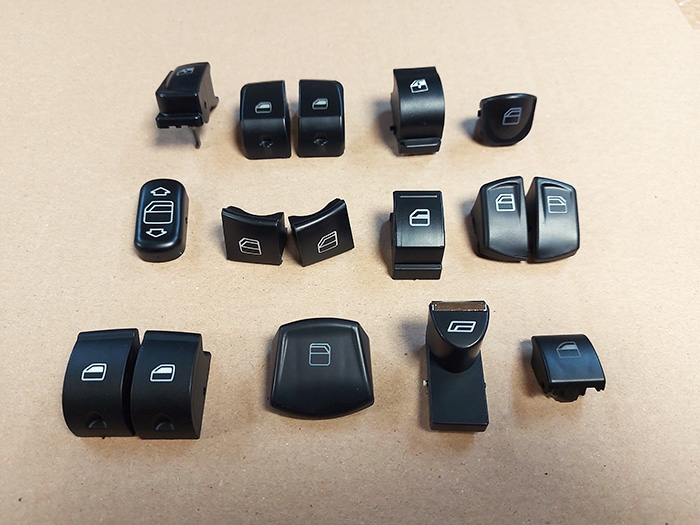 Ablakemelő kapcsoló fedelek, gombok